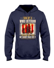WWII Veteran Son-Paid For It Hooded Sweatshirt front