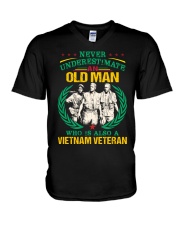 Never Underestimate V-Neck T-Shirt thumbnail