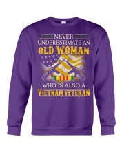 Never Underestimate An Old Woman Crewneck Sweatshirt thumbnail