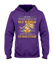 Never Underestimate An Old Woman Hooded Sweatshirt thumbnail