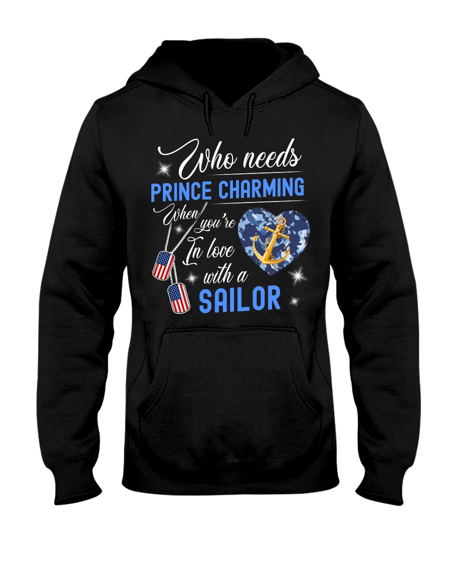 In Love With A Sailor Hooded Sweatshirt