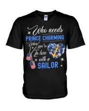 In Love With A Sailor V-Neck T-Shirt thumbnail
