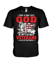 Veterans Are My Brothers V-Neck T-Shirt thumbnail