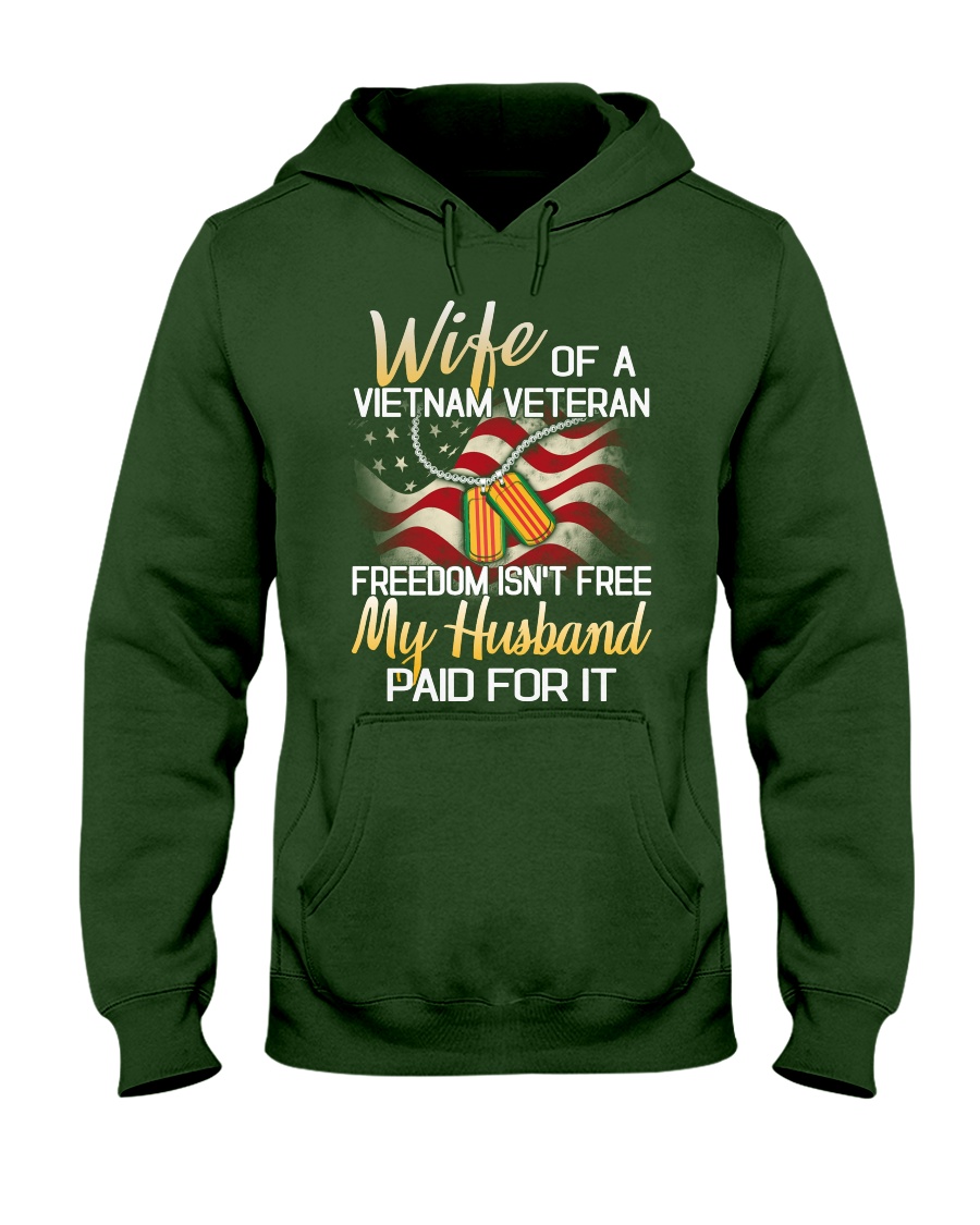 Wife Of A Vietnam Veteran Hooded Sweatshirt