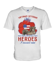 Hero Vietnam Veteran's Wife V-Neck T-Shirt thumbnail