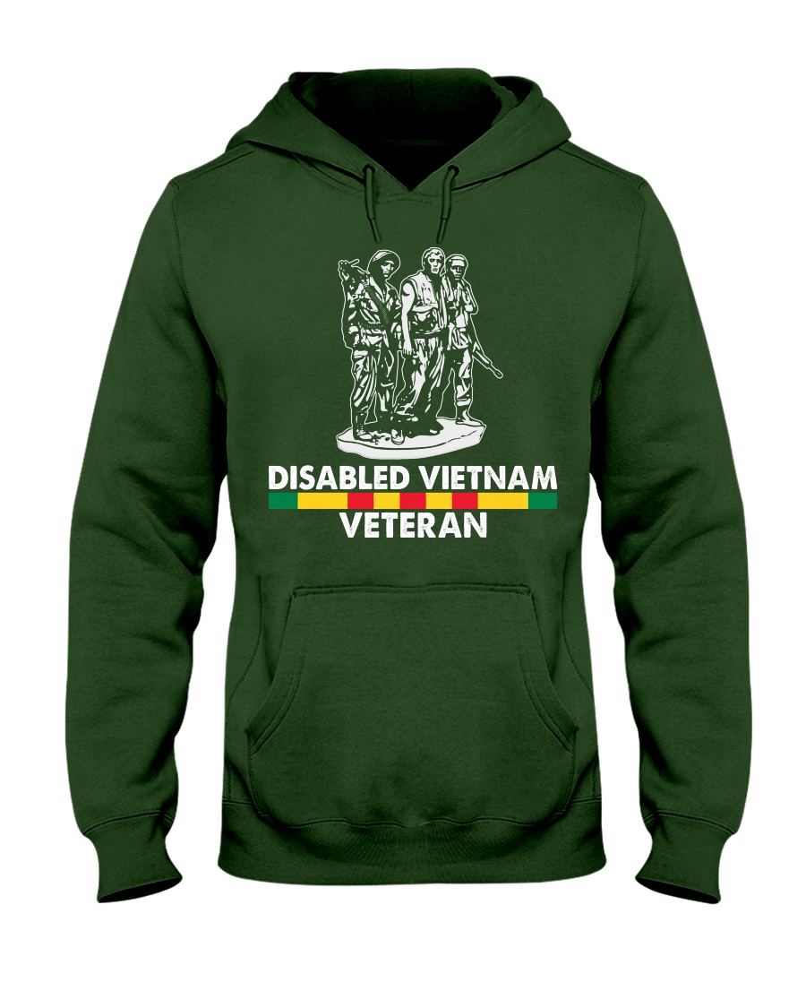 Disabled Vietnam Veteran Hooded Sweatshirt