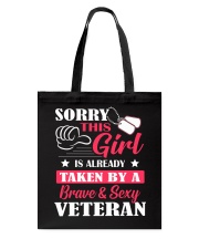 Brave And Sexy Veteran Tote Bag thumbnail