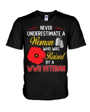 Never Underestimate V-Neck T-Shirt thumbnail