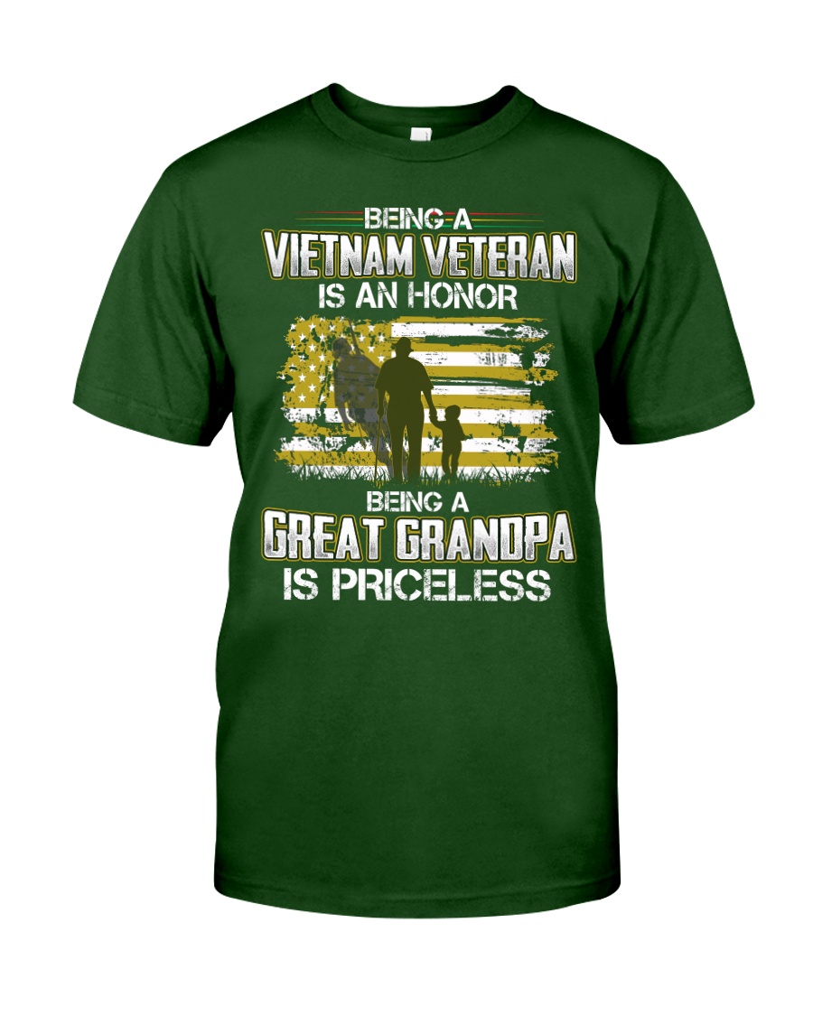 Being A Vietnam Veteran Great Grandpa Is Priceless Classic T-Shirt