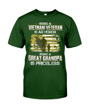 Being A Vietnam Veteran Great Grandpa Is Priceless Classic T-Shirt front