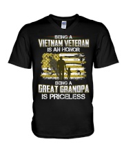 Being A Vietnam Veteran Great Grandpa Is Priceless V-Neck T-Shirt thumbnail