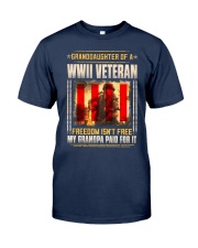 Granddaughter Of A WWII Veteran Classic T-Shirt front