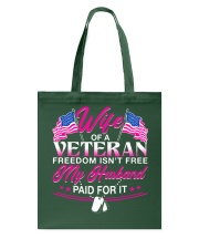 Wife Of A Veteran Tote Bag thumbnail