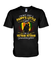 VN Vet-Pappy's Little Girl V-Neck T-Shirt thumbnail