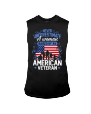 A Woman Raised By An American Veteran Sleeveless Tee thumbnail