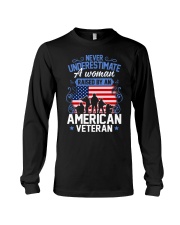 A Woman Raised By An American Veteran Long Sleeve Tee thumbnail