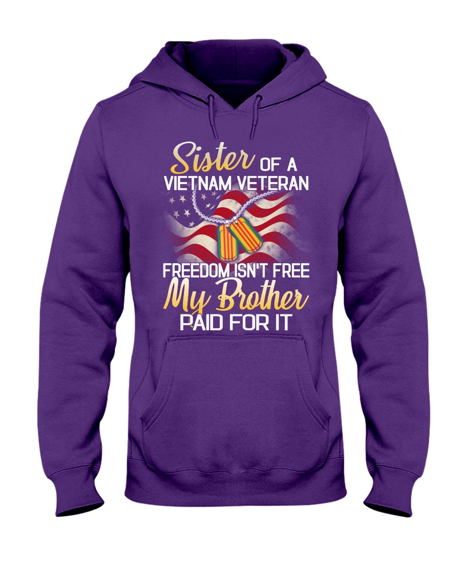 Sister Of A Vietnam Veteran Hooded Sweatshirt