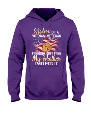 Sister Of A Vietnam Veteran Hooded Sweatshirt front