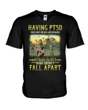 Having Ptsd V-Neck T-Shirt thumbnail
