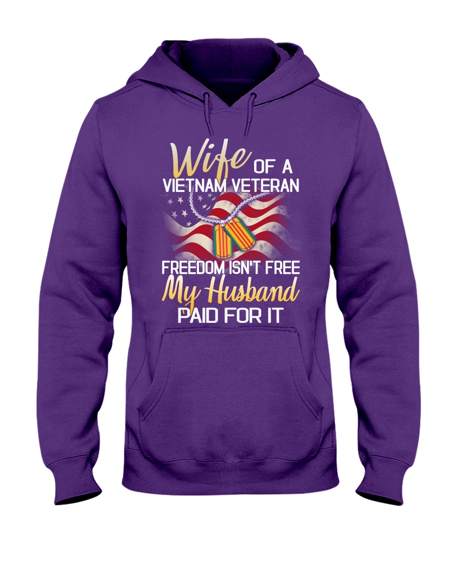 Wife Of A Vietnam Veteran Hooded Sweatshirt