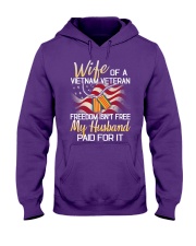 Wife Of A Vietnam Veteran Hooded Sweatshirt front