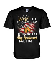 Wife Of A Vietnam Veteran V-Neck T-Shirt thumbnail