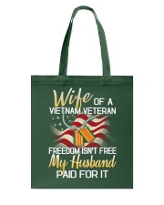 Wife Of A Vietnam Veteran Tote Bag thumbnail