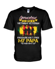 Grandson My Papa Paid For It V-Neck T-Shirt thumbnail