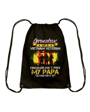Grandson My Papa Paid For It Drawstring Bag thumbnail