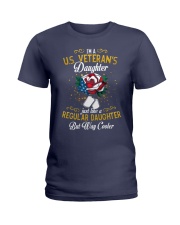 US Veteran Daughter Cooler Ladies T-Shirt thumbnail
