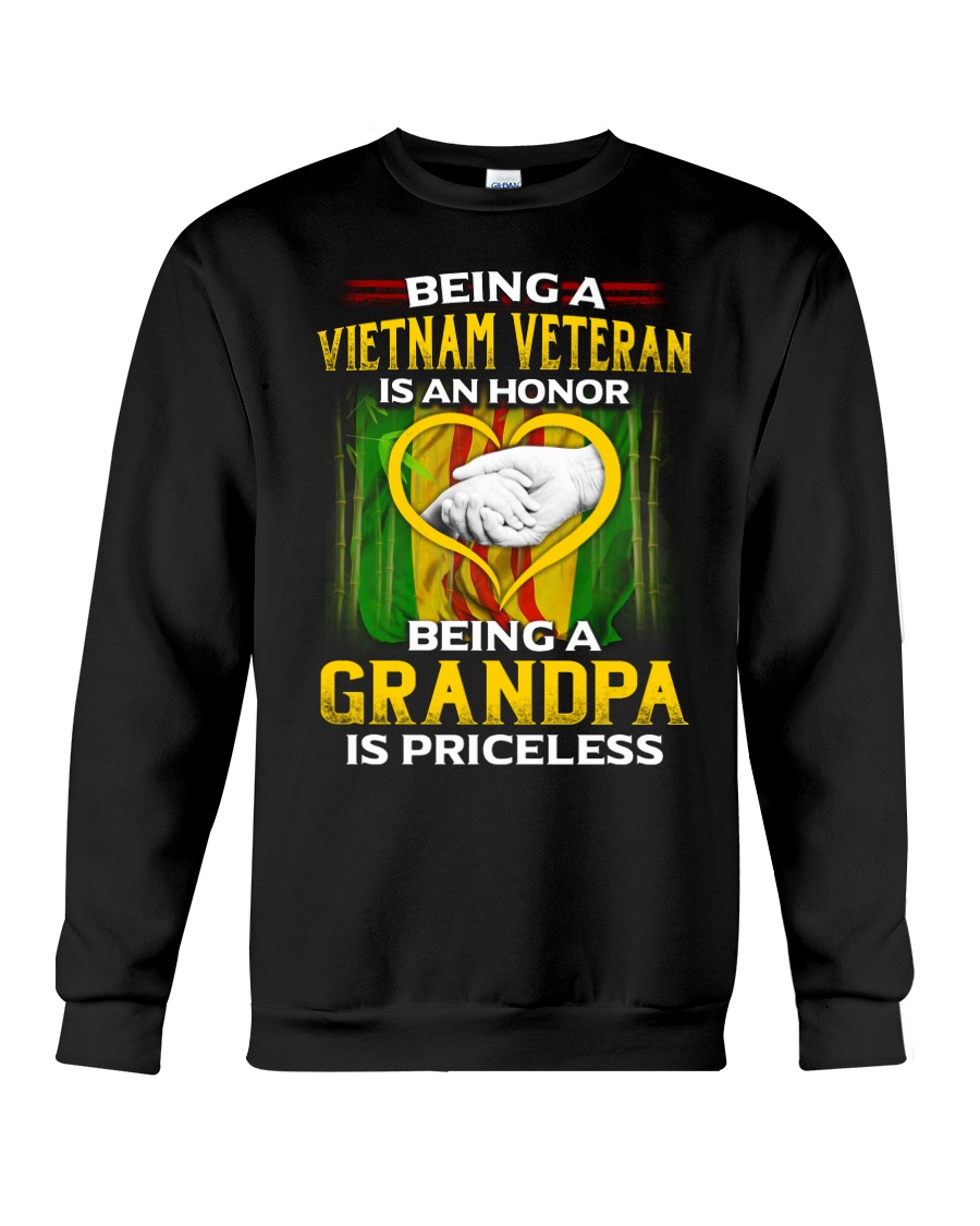 Vietnam Veteran Grandpa-Priceless Crewneck Sweatshirt