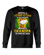 Vietnam Veteran Grandpa-Priceless Crewneck Sweatshirt front