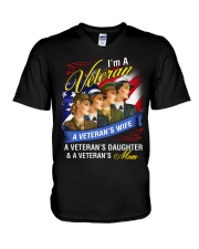 Female Veteran V-Neck T-Shirt thumbnail