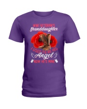 WWI Veteran's Granddaughter Angel Ladies T-Shirt thumbnail