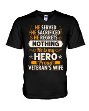 He Served V-Neck T-Shirt thumbnail