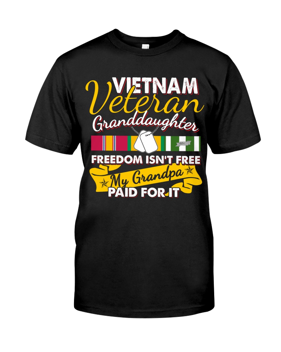 Vietnam Veteran Granddaughter-Freedom Classic T-Shirt