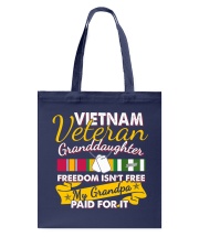 Vietnam Veteran Granddaughter-Freedom Tote Bag thumbnail
