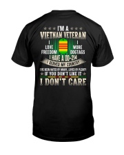 Don't Care Classic T-Shirt back