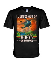 Jump Out Of Hueys V-Neck T-Shirt thumbnail