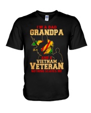 Vietnam Veteran Grandpa V-Neck T-Shirt thumbnail