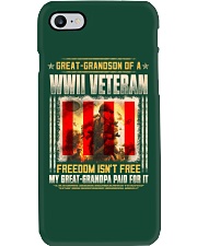 WWII Veteran Great-Grandson Phone Case thumbnail