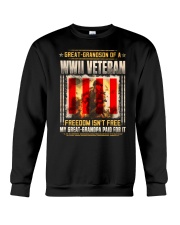 WWII Veteran Great-Grandson Crewneck Sweatshirt thumbnail