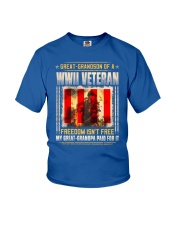 WWII Veteran Great-Grandson Youth T-Shirt thumbnail