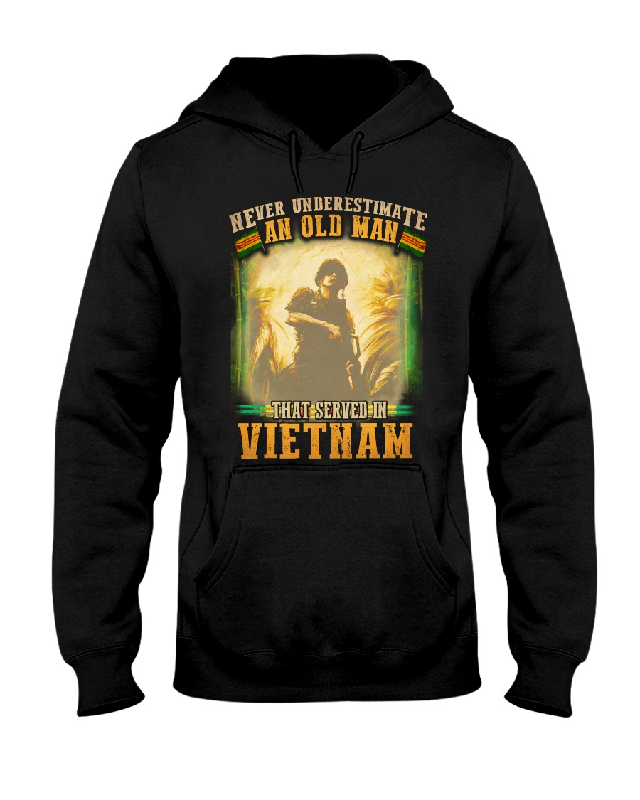 Old Man Served In Vietnam Hooded Sweatshirt