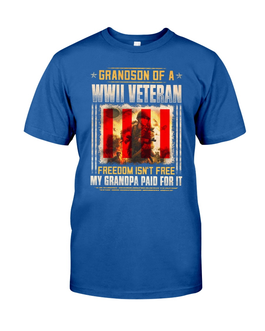 Grandson Of A WWII Veteran Classic T-Shirt