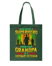 Vietnam Veteran Grandpa-Superhero Tote Bag thumbnail