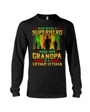 Vietnam Veteran Grandpa-Superhero Long Sleeve Tee thumbnail
