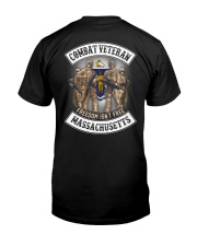Massachusetts Combat Vet Classic T-Shirt back
