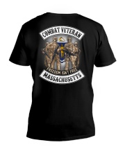 Massachusetts Combat Vet V-Neck T-Shirt thumbnail