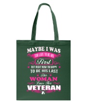 Woman Loves Her Veteran Tote Bag thumbnail